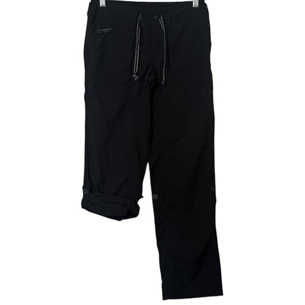 The North Face‎ Black Alam Nylon Cargo Roll Up Outdoor Hiking Pants Womens 0